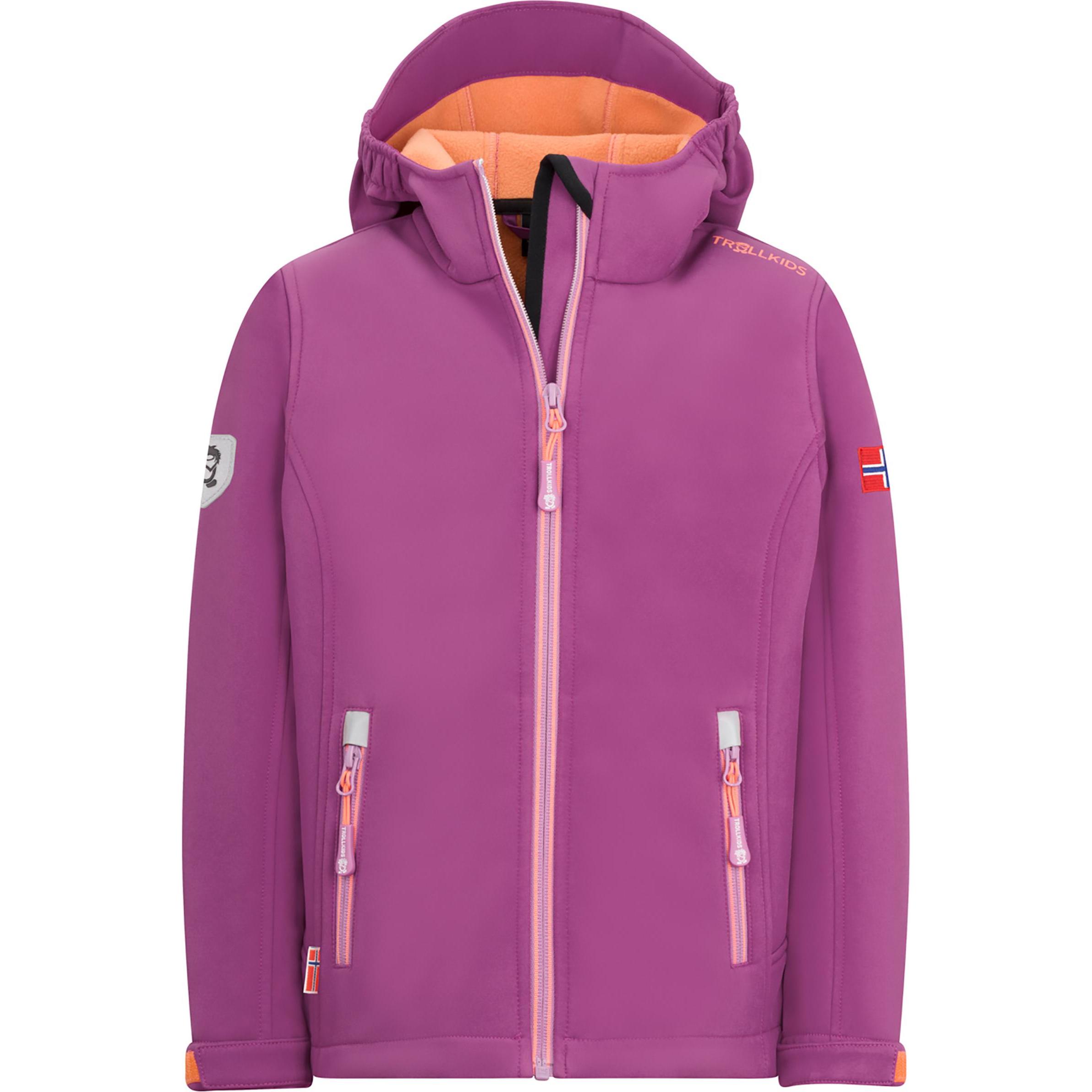 Trollkids, Unisex, Jacke, Girl's Trollfjord Jacket (152), Violett, 152
