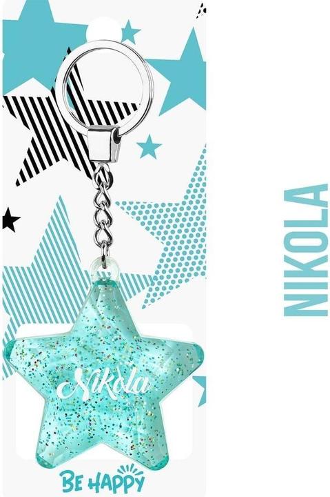 Actual product image Happy Color Stern Nikola Schlüsselanhänger