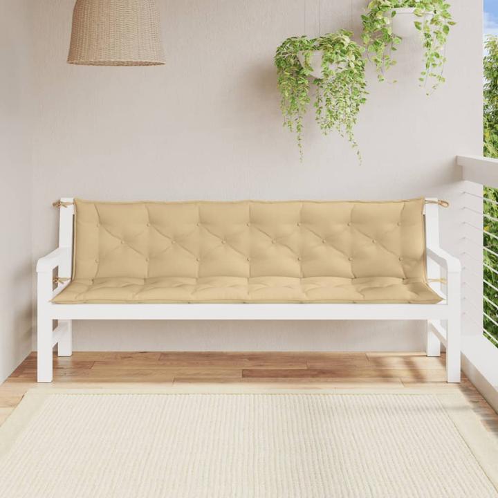 Immagine prodotto VidaXL Cuscini per panca da giardino 2 pezzi in tessuto (200 x 50 x 7 cm)
