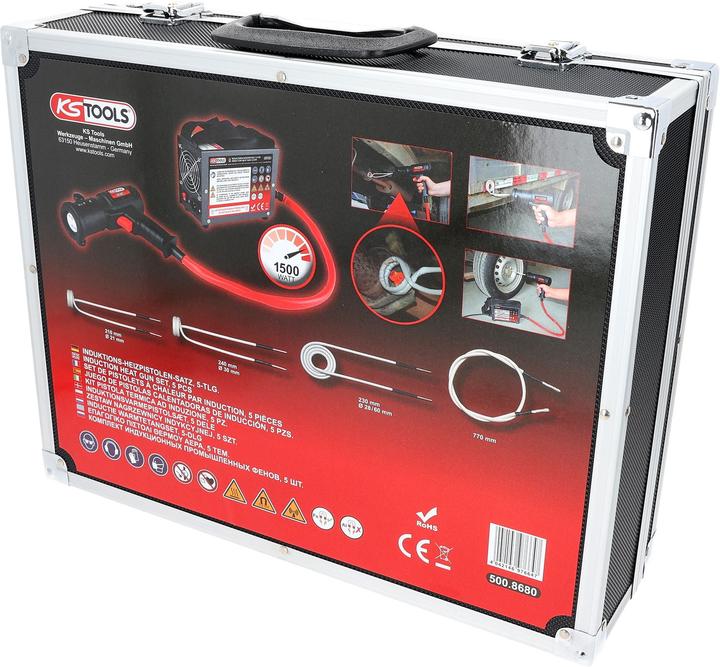 Produktbild KS Tools Induktions-Heizpistolen-Satz, 5-tlg, 1.5 KW