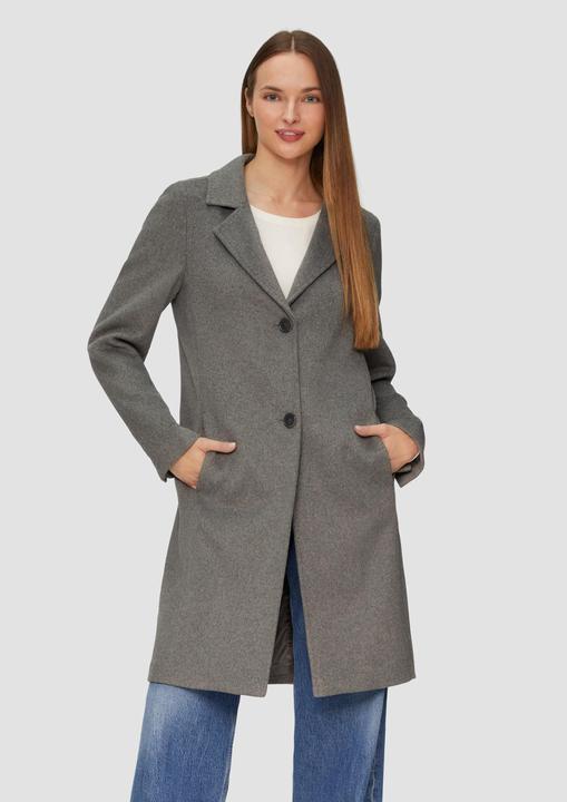 Produktbild S.Oliver Outdoor-Mantel Weicher Wollmantel mit Reverskragen