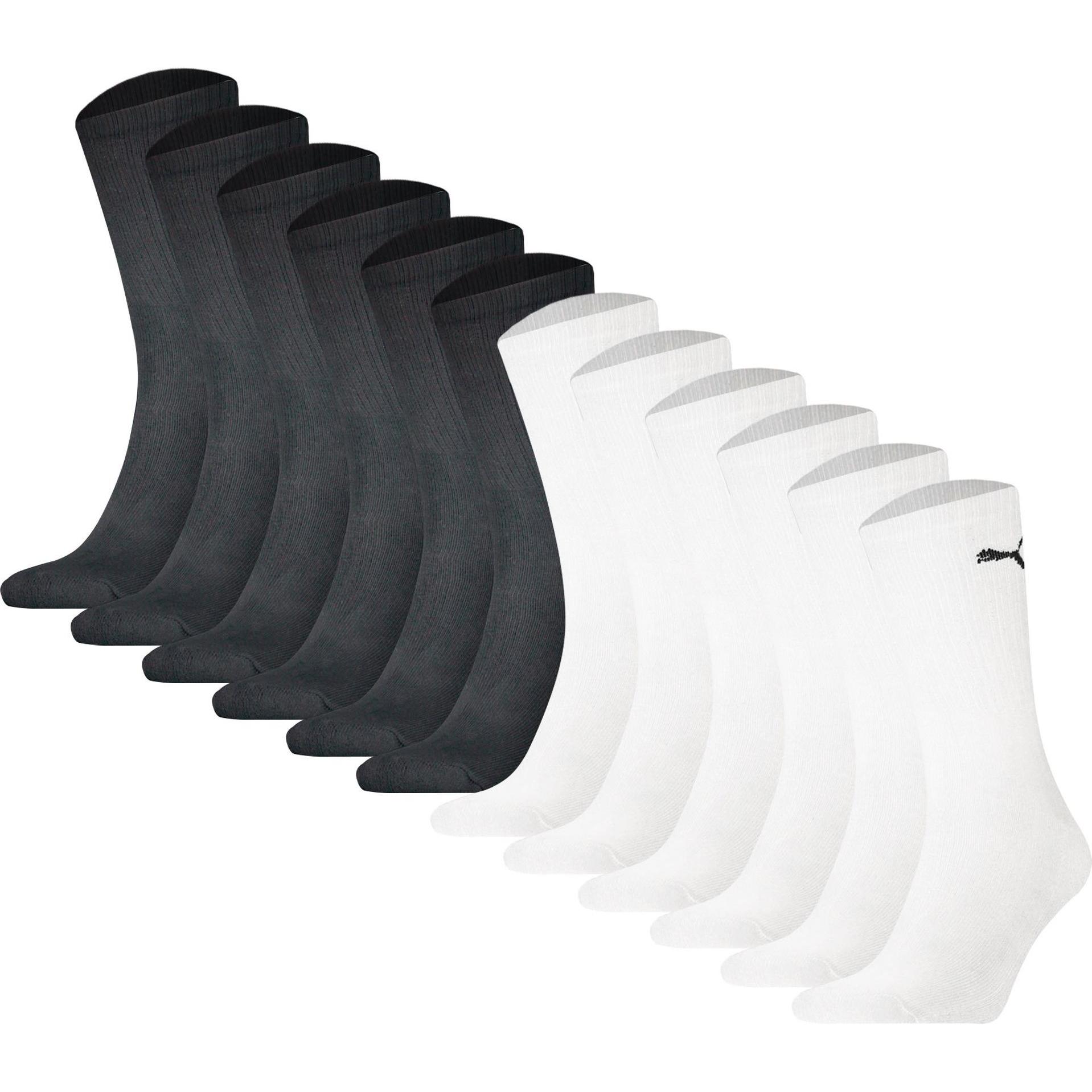 Puma, Herren, Socken, Socken Sportlich Bequem sitzend, Weiss, (12er Pack, 35 - 38)