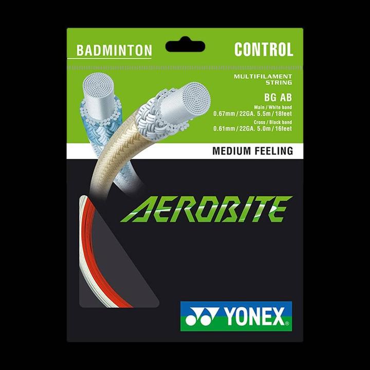 Produktbild Yonex BG Aerobite / Set 10m, red and white, 0,67mm and 0.61mm