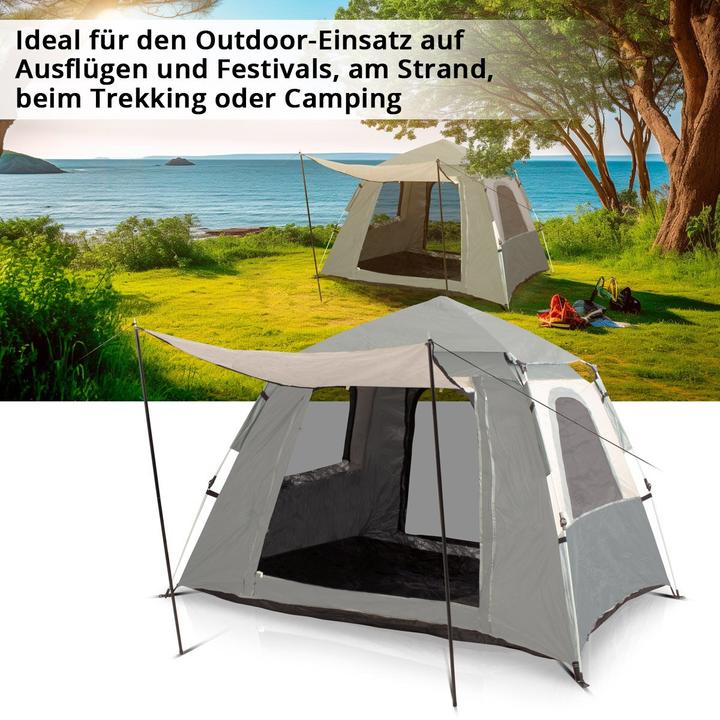 Actual product image Stahlwerk Camping tent Z-210 ST 210 x 160 cm self-assembly pop-up tent (2.30 kg, 2 persons)