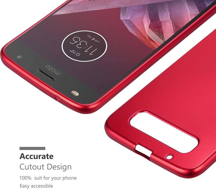 Produktbild Cadorabo TPU Matt Metallic Cover (Motorola Moto Z2)