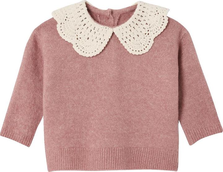 Produktbild Vertbaudet Baby Pullover aus Strick mit Häkelkragen (62)