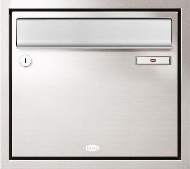 Produktbild Renz Unterputzbriefkasten 370 x 330 x 100 mm, Stahl weiss RAL 9016
