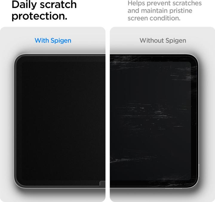 Actual product image Spigen Paper Touch Pro iPad 10.9" 2022 folia matowa AFL05537 (1 pcs., Apple iPad 2022 (10th Gen))