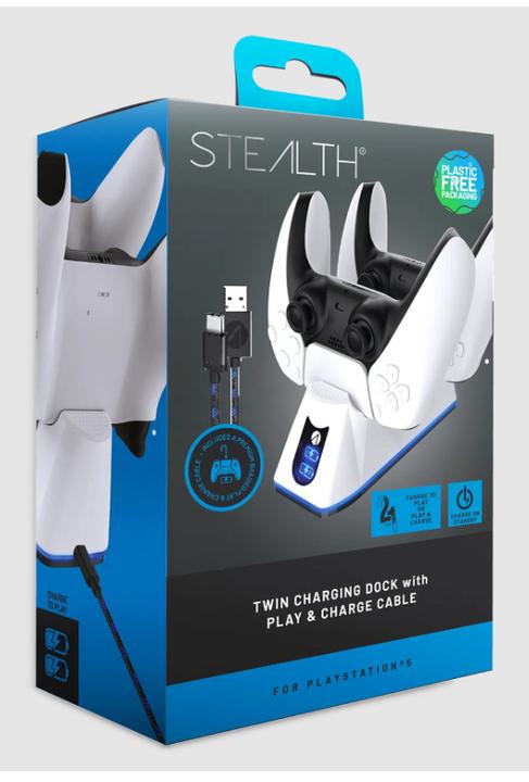 Actual product image Stealth Twin Charging Dock + Play & Charge Cable (PS5)