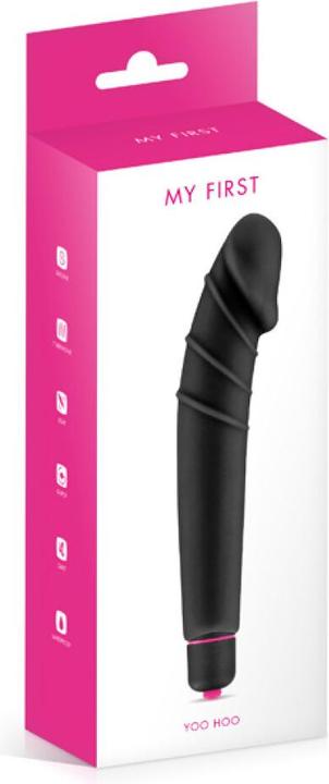 Actual product image Shots Vibrator My First Black Silicone