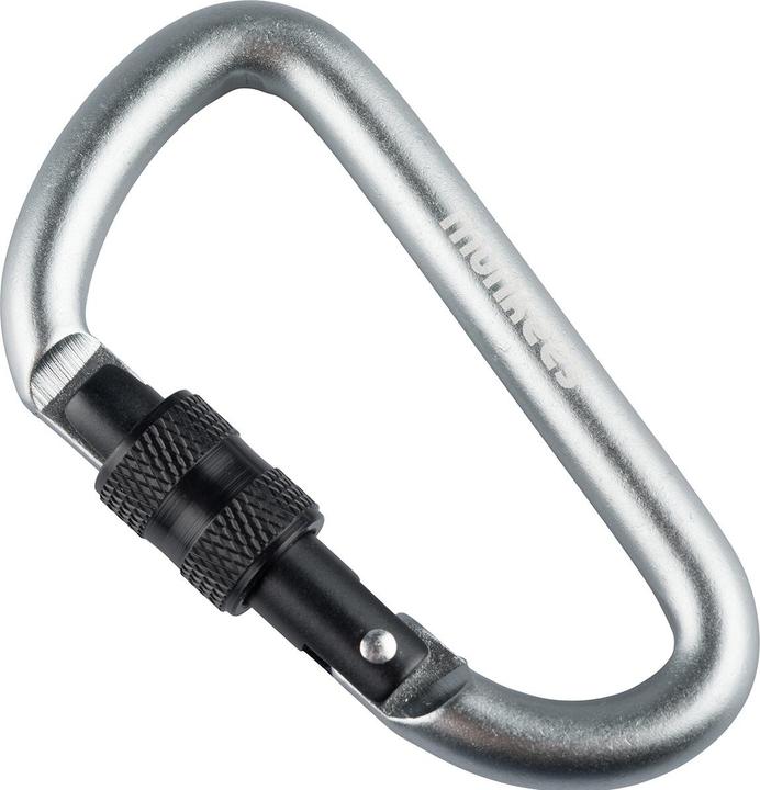 Produktbild Munkees D-Shape Carabiner w. Screw Lock 8x80mm