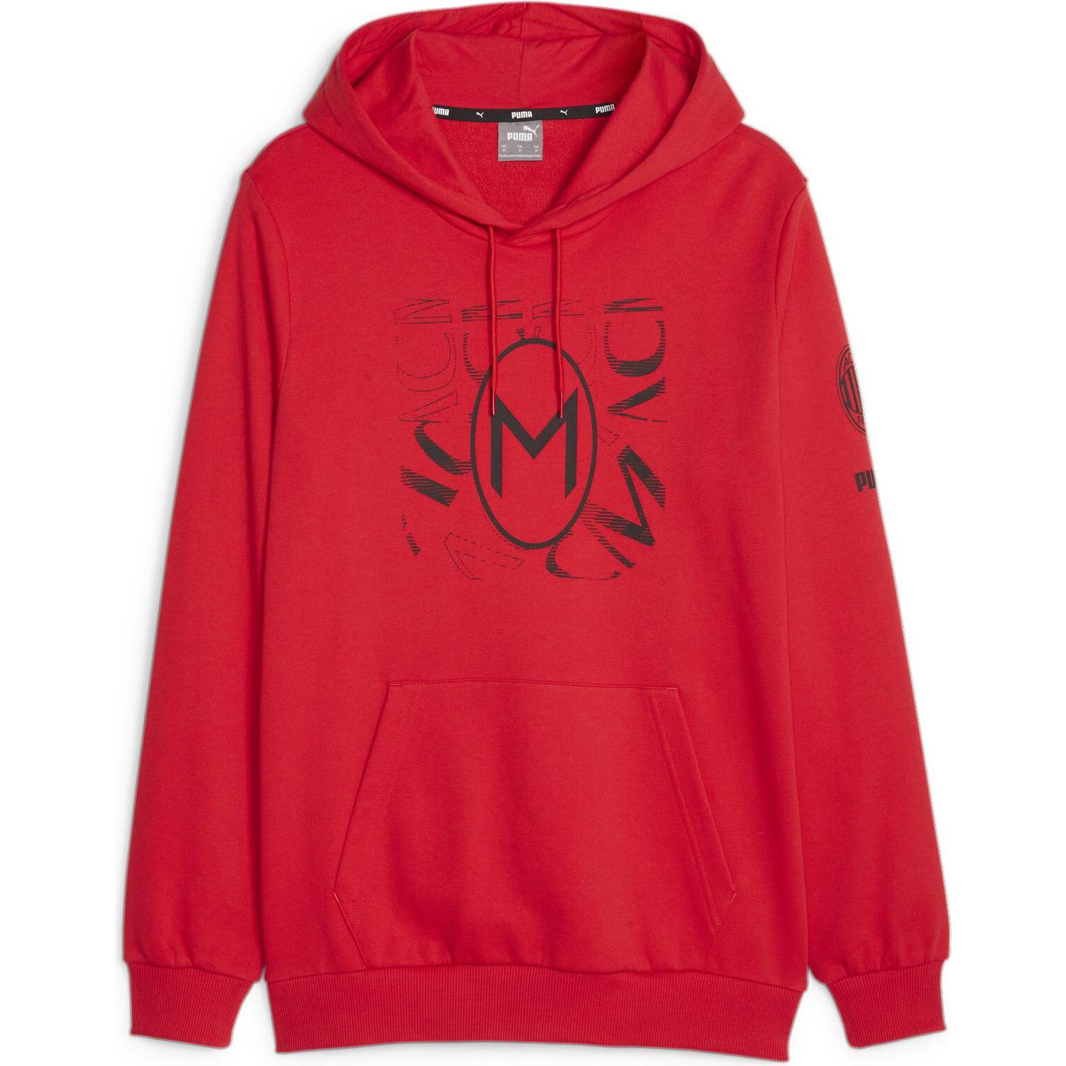 Puma, Herren, Pullover, ACM FtblCore Graphic Hoody, Rot, (XL)