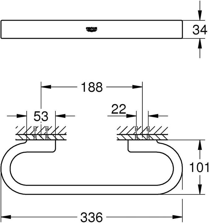 Produktbild Grohe Selection Wannengriff