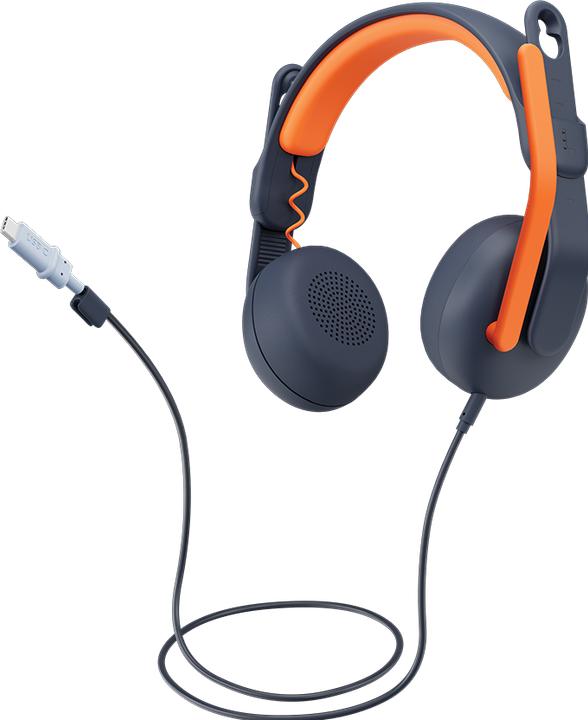 Produktbild Logitech Zone Learn - CLASSIC BLUE - ON EAR USB-C - EDU (Kabelgebunden)