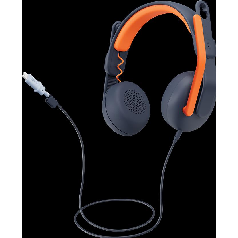 Logitech Zone Learn - CLASSIC BLUE - ON EAR USB-C - EDU (Kabelgebunden), Kopfhörer, Blau