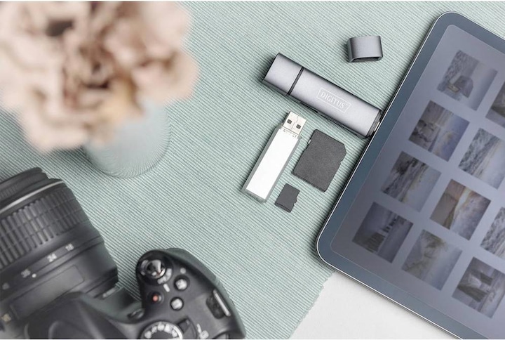 Produktbild Digitus Dual Card Reader Hub (USB 3.0)