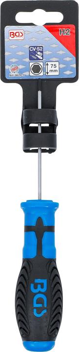 Produktbild BGS Schraubendreher Innensechskant 2 mm Klingenlänge 75 mm (Innensechskant)
