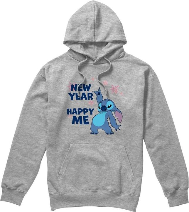 Immagine prodotto Lilo & Stitch New Year, Happy Me Felpa con Cappuccio Uomo (L)