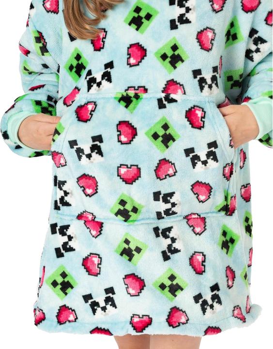 Image du produit Minecraft Filles Panda Hoodie Blanket (Taille unique)