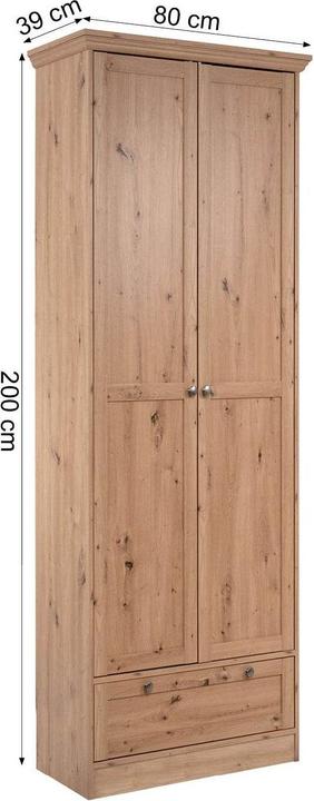 Actual product image Homestyle4u Wardrobe Multi-purpose wardrobe (80 x 39 x 200 cm)