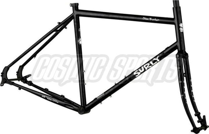 Surly Kit telaio bici da turismo Disc Trucker, 26", 50cm, nero hi-viz