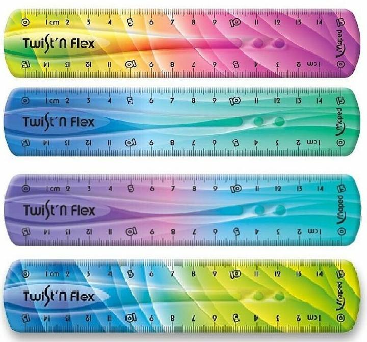 Image du produit Maped Règle plate Twist'n Flex DECOR, 150 mm, incassable (15 cm, Matières plastiques)