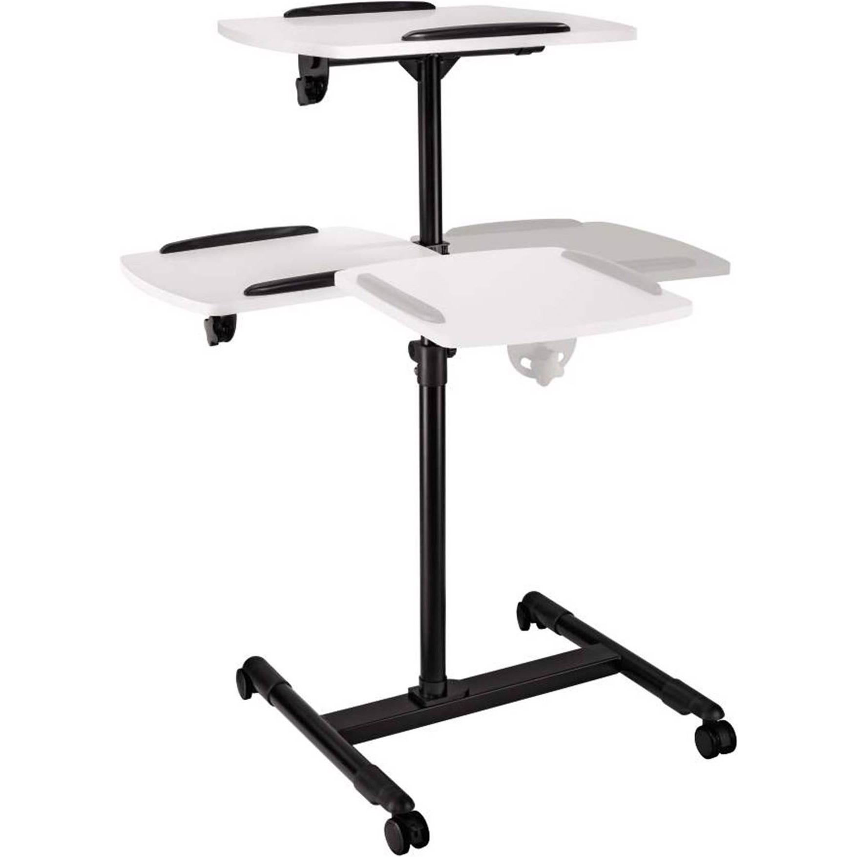 Hama Tavolo Beamer con 2 livelli (Pavimento), Supporto per proiettore, Nero, Bianco