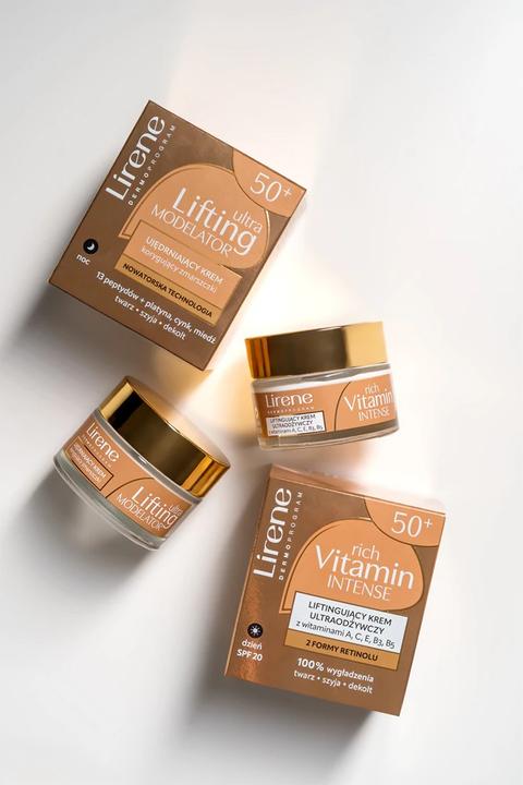 Image du produit Lirene liftingujący krem ultraodżywczy z SPF 20 i witaminami A, C, E, B3, B5 50+ na dzień 50ml (50 ml)