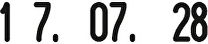 Produktbild Trodat Datumsstempel Classic 1014 Abmessung der Stempelfläche: 17 x 4 mm ( Ausführung der Drucktexte: Mo...