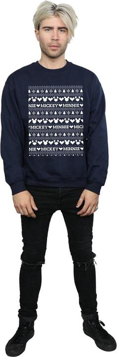 Immagine prodotto Disney Mickey And Minnie Christmas Fair Isle Felpa Uomo (L)