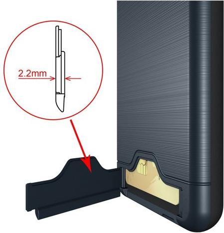 Actual product image MU Classic Hard and soft plastic cover with kickstand (Samsung Galaxy A8 (2018))