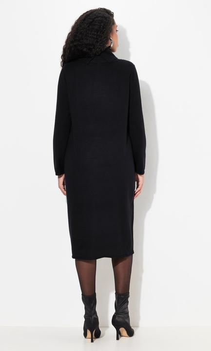 Produktbild Ulla Popken Strickkleid, Buchstaben, Stehkragen, Langarm (58)