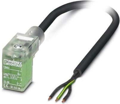 Phoenix Contact Connettore per valvola con cavo stampato 1401448 Nero SAC-3P- 5,0-PUR/C-1L-R-ES Contenuto: 1 pz.