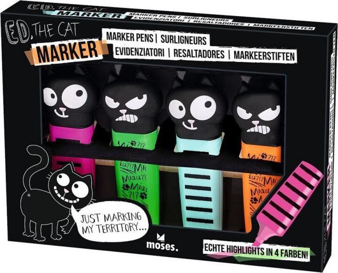 Produktbild Marker 4er-Set Ed, the Cat
