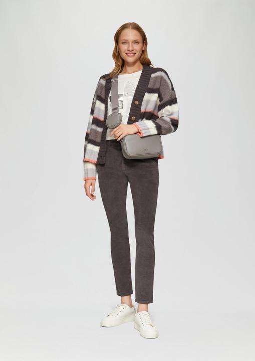 Produktbild S.Oliver Strickjacke Gestreifte Strickjacke mit Knopfleiste (36)