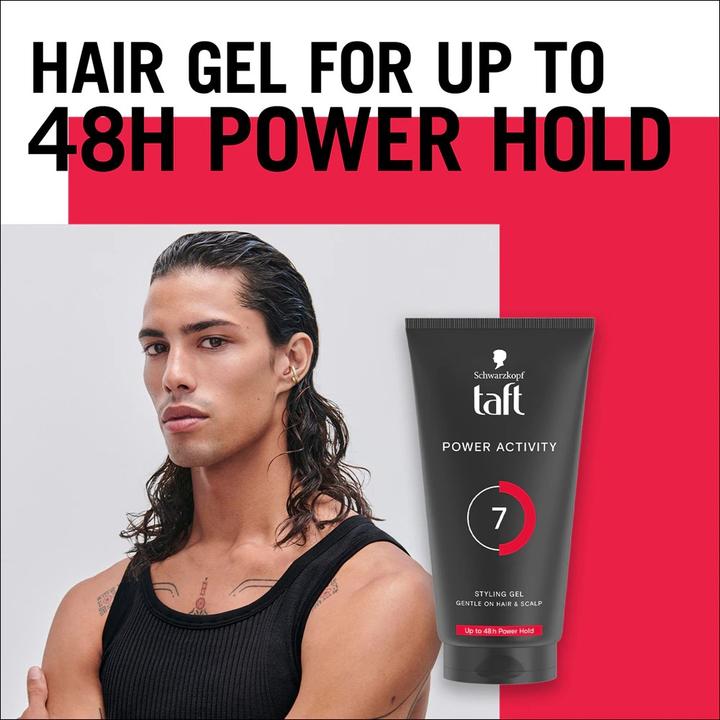 Actual product image Schwarzkopf Taft Power Activity Hair Gel 150ml (Hair gel, 150 ml)