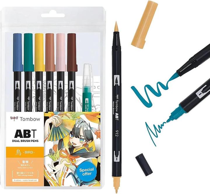 Produktbild Tombow Dual Brush Pen Etui (6x)