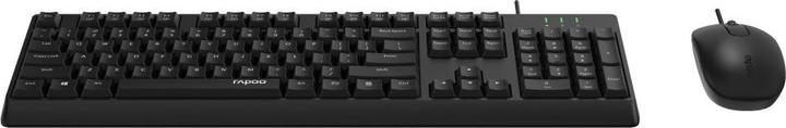 Actual product image Rapoo Kabelgebundenes Kombo Set "NX1500", Schwarz, QWERTZ (DE, Cable)