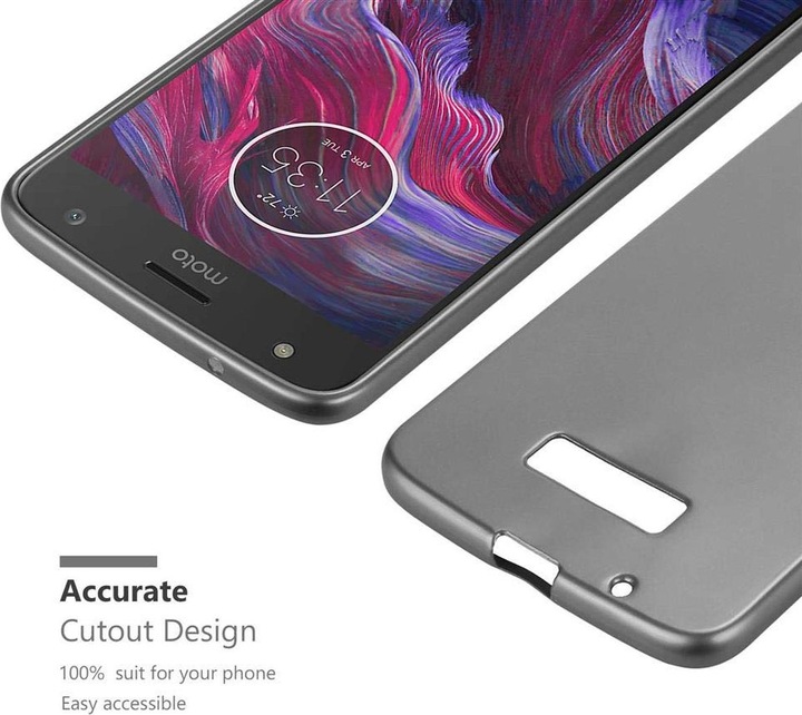 Produktbild Cadorabo TPU Matt Metallic Cover (Motorola Moto Z)