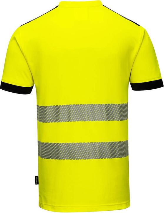 Actual product image Portwest Mens PW3 Cotton Hi-Vis Comfort T-Shirt (XXL)