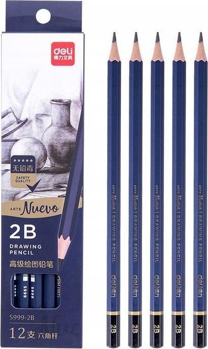 Produktbild Deli 2B Nuevo Skizzierstifte 12 Stück (2B, 12x)