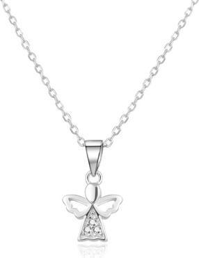 Immagine prodotto Beneto Collana in argento con zirconi Angel AGS664 / 47L (catena. ciondolo)