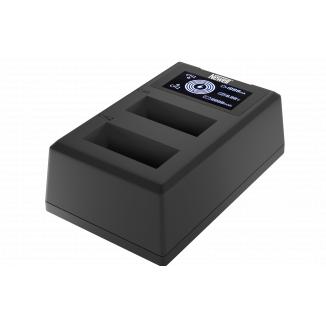 Newell Caricatore per fotocamera FDL-USB-C Caricatore a doppio canale per batterie LP-E12 (Caricabatterie per fotocamere), Alimentatore fotocamera