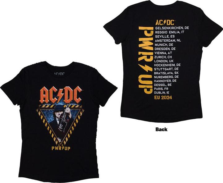Immagine prodotto AC/DC Angus Triangle PRW-UP EU Tour 24 Back Print (Girlie) (S)