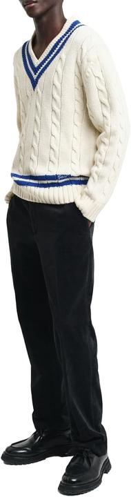 Produktbild GANT Kabel V-hals, crÃ¨me, S (S)