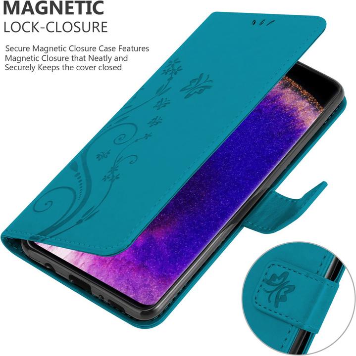 Produktbild Cadorabo Flower Book Hülle für Oppo FIND X5 PRO (Oppo Find X5 Pro)