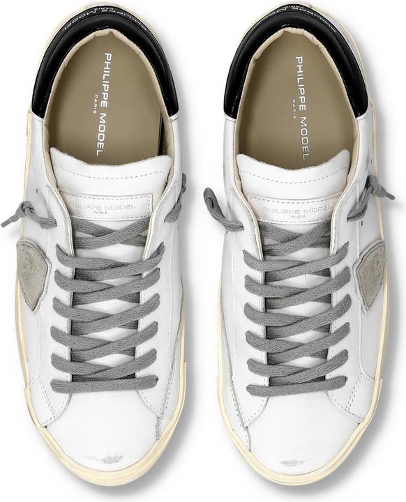 Image du produit Philippe Model prsx low leather sneakers, black and white (40)