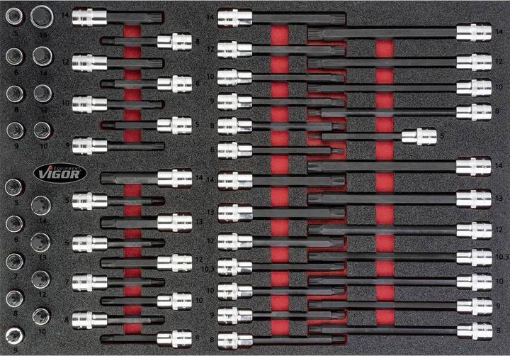 Produktbild Vigor Schraubendreher-Einsatz-Satz 58 Tlg.