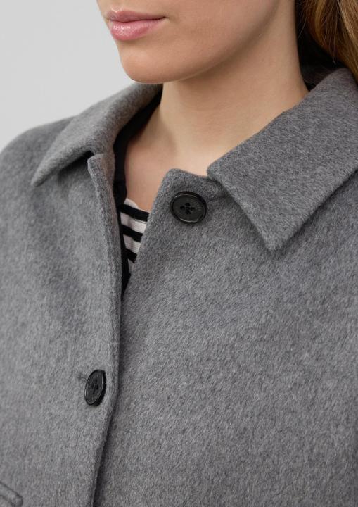 Produktbild S.Oliver Outdoor-Jacke Jacke aus Wollmix im Relaxed Fit mit aufgesetzten Taschen (48)