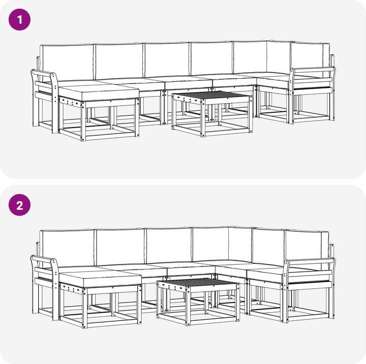 Produktbild vidaXL Sofa Set